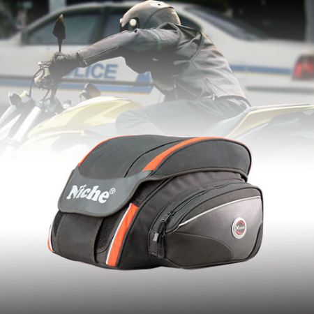 Helmet Rear Bag for Motorcycle - Helmet Rear Bag, 3/4 Covered helmet, Foam padded material